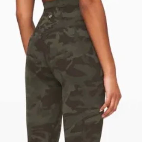 Lululemon green camo align high rise leggings - Picture 1 of 3